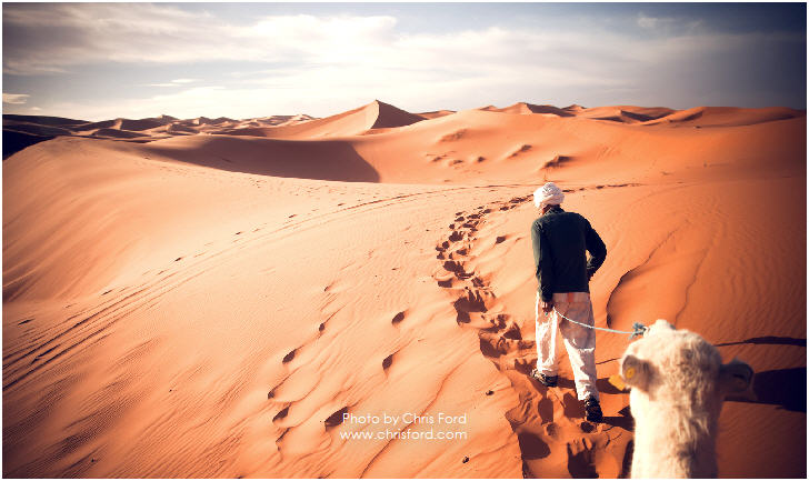 Sahara Desert of Merzouga, Morocco by Chris Ford