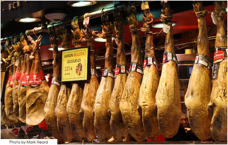 Iberian Ham, La Boqueria Market, Barcelona