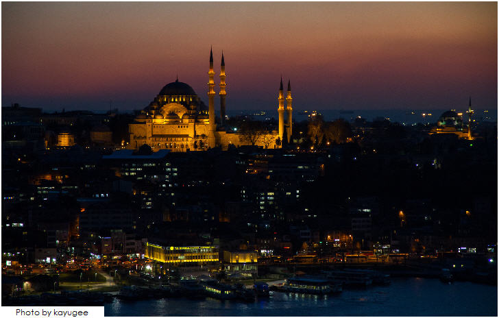 Istanbul after sunset