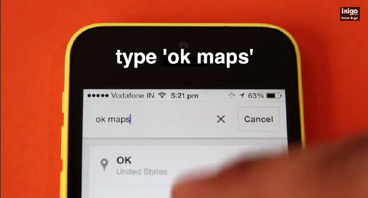 Use Google maps offline