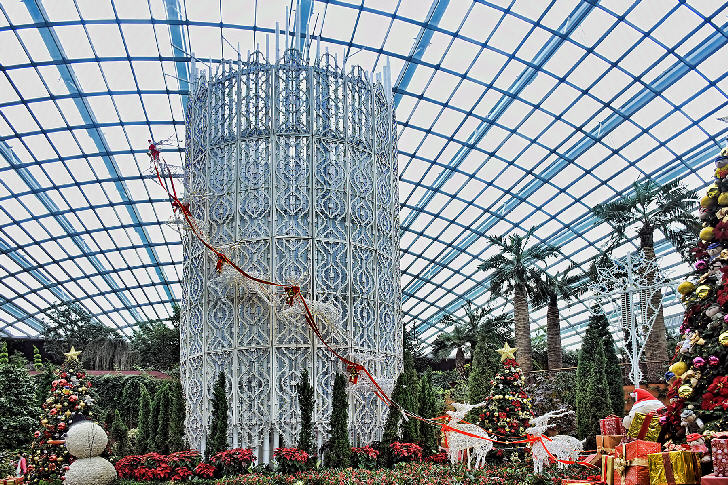 Yuletide in the Flower Dome, Christmas Wonderland, Gardens by the Bay