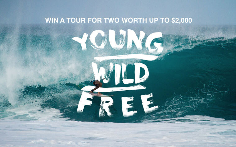 Young, Wild and Free Contest, Win a trip for 2 Thailand or Indonesia